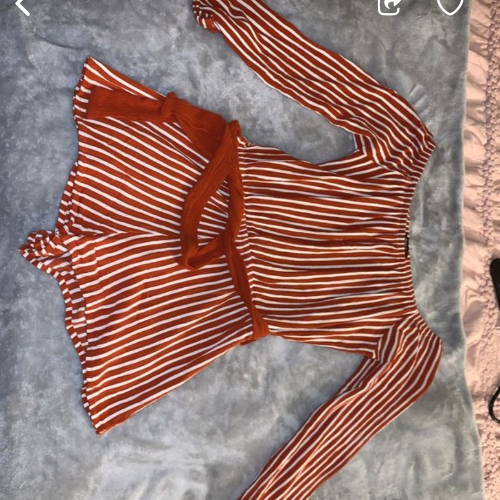 Forever 21 Off the Shoulder Romper SMALL